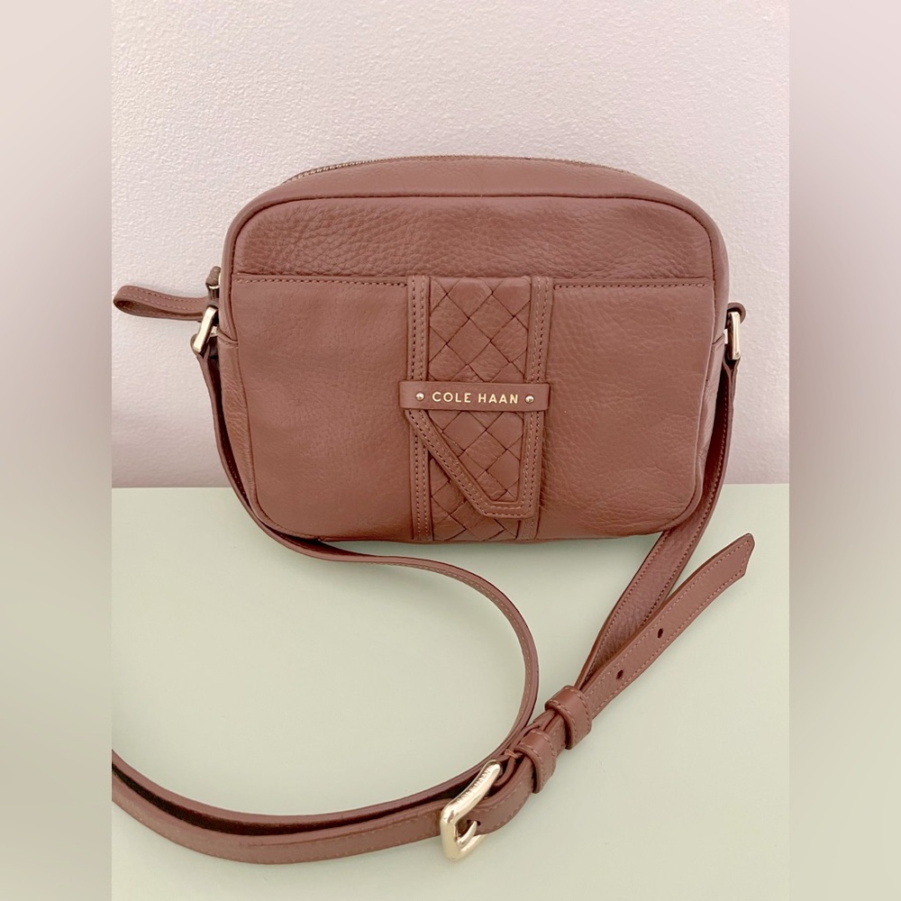Cole Haan Tan Crossbody Bag with Classic Design